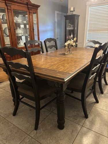 Wood dining set rectangular - dining,