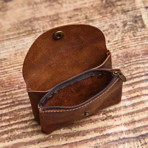 Genuine leather coin purse - genuine,