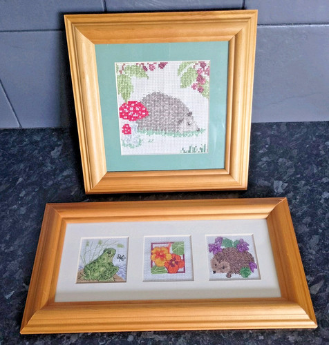 Framed finished cross - framed,