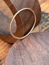 9ct  Solid Gold plain stacking