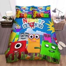 Numberblocks Bedding Set Quilt Duvet Cover Double King Enlightenment Animation