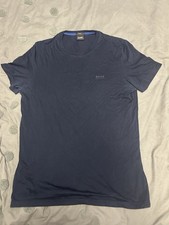 Hugo Boss Men’s T-shirt Size Medium Slim Fit Blue Good Used Condition