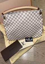 Authentic CA3166 Louis Vuitton Damier Azur Artsy MM Hand Bag - With Receipt