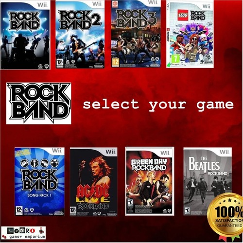 Wii rockband games - rockband,