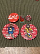 Vintage Coca Cola Pin Badges