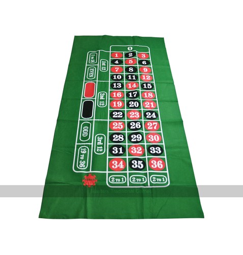 Roulette mat green - roulette, felt
