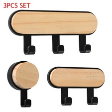 Wooden Self-adhesive Hooks