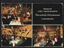 Postcard Flensburg, restaurant Piet Henningsen 