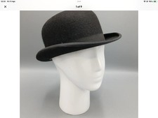 Black Bowler Hat  by G A Dunn & Co - Size 6 3/4
