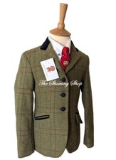 CHILDS SHOWING CLASSICS GREEN TWEED SHOWING JACKET SIZE 26