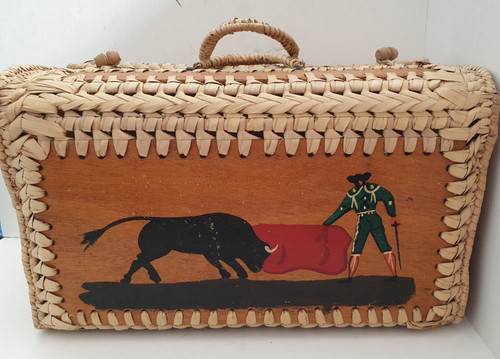 Vintage spanish wicker - spanish, basket