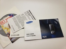 Unused Samsung SGH U600 User Guide Pack CD WARRANTY 3UKPOST
