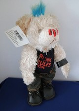 Vintage Punk Rock Motor Teddy Bear 11" Unique Limited Edition DS Nicholass Ltd.