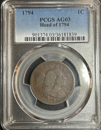1794 liberty cap large cent - 1794,