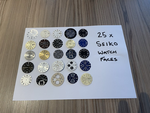 Seiko watch faces x25 used - seiko,