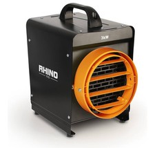 Rhino H02075 1400W Portable Fan Heater - Black