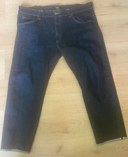 Lee Men's Heritage Regular Straight Jeans 12.75oz Raw Selvedge Stretch Denim