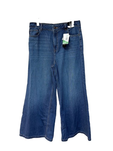Palazzo flare denim jeans - palazzo,