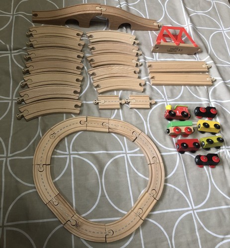 Wooden train set bundle - set,