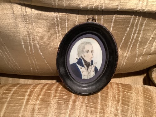 Antique portrait miniature - miniature, of