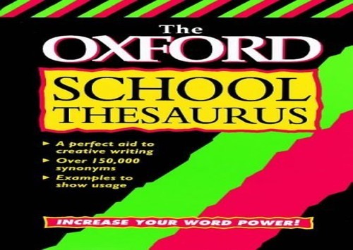Oxford school thesaurus - school,