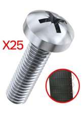 25 Stainless Steel Screws AOVO