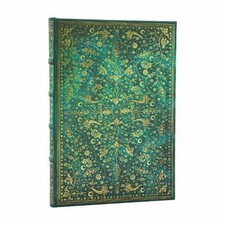 Paperblanks Emerald Flower (Nature’s Grace) Midi Unlined Hardcover Jo (Hardback)