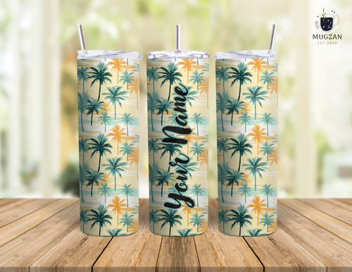Personalized malibu palm trees - personalized,
