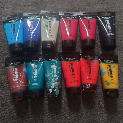 Reeves acrylic paint set mixed - paint,