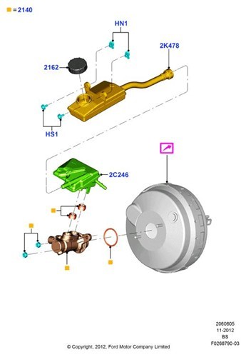 1841986 brake pump ford kuga - brake,