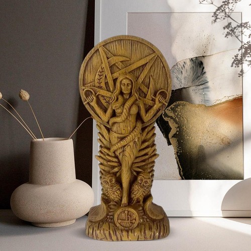 Lilith statue with owls - lilith, &