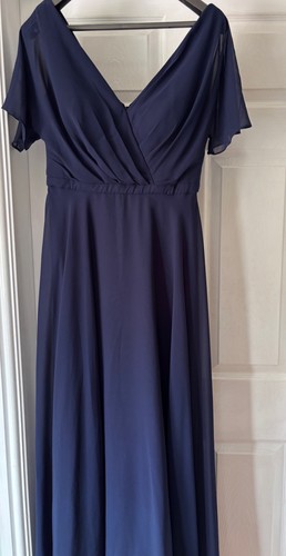 Navy bridesmaid ballroom gown - navy, bridesmaid/ballroom