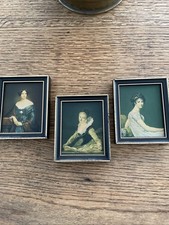 3 Framed Miniature Vintage
