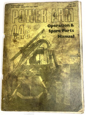 Mc Connel  Power Arm 44c Operation and Parts Manual 