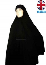 Extra Long Adults Muslim Prayer Lycra Pullover Hijab Burkha Makna Khimar Scarf