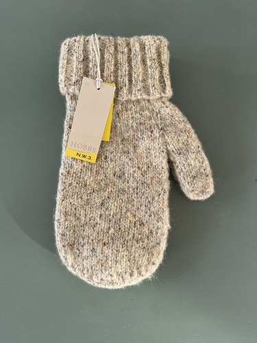 Hobbs lurex mittens oatmeal - hobbs,