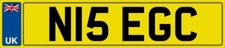 NICE INITIALS NUMBER PLATE N15