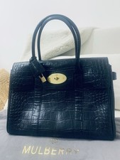 RRP £1295 Mulberry Black Croc