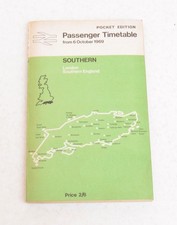 Railway Passenger Timetable BR Southern 6th October 1969