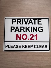 Personalised PRIVATE PARKING