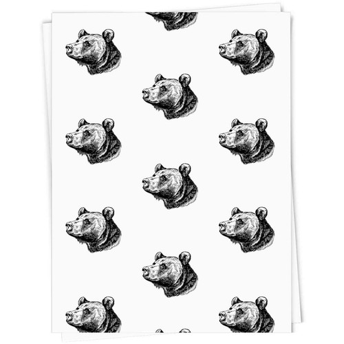 Grizzly bear portrait gift - bear, portrait'