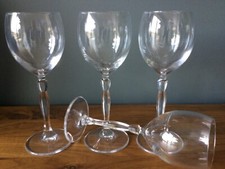 Set Of 4 Clear Crystal Wine