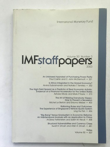 Imf staff papers - papers,