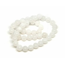 White Jade Gemstone Round