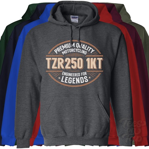 Tzr250 1kt hoodie premium - tzr250,