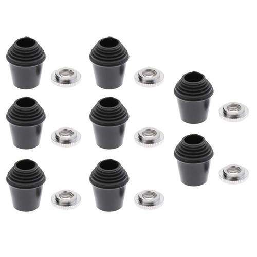 8pcs black rubber floor - floor, tom