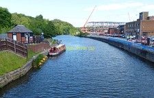 Photo 6x4 The River Weaver in Northwich Looking north from Town Bridge. c2015