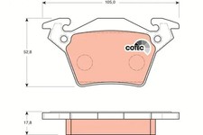 Brake pads gdb1408 trw for - gdb1408,