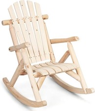 Solid Wood Adirondack Rocking