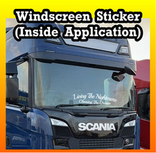TRUCK STICKER Living Nightmare